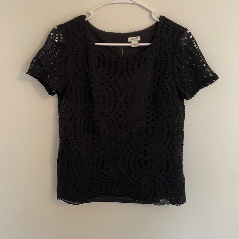J. Crew Factory Black Blouse